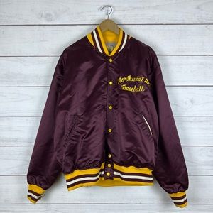 Vintage 1970s Felco Lined Northwest Georgia Satin Jacket XL